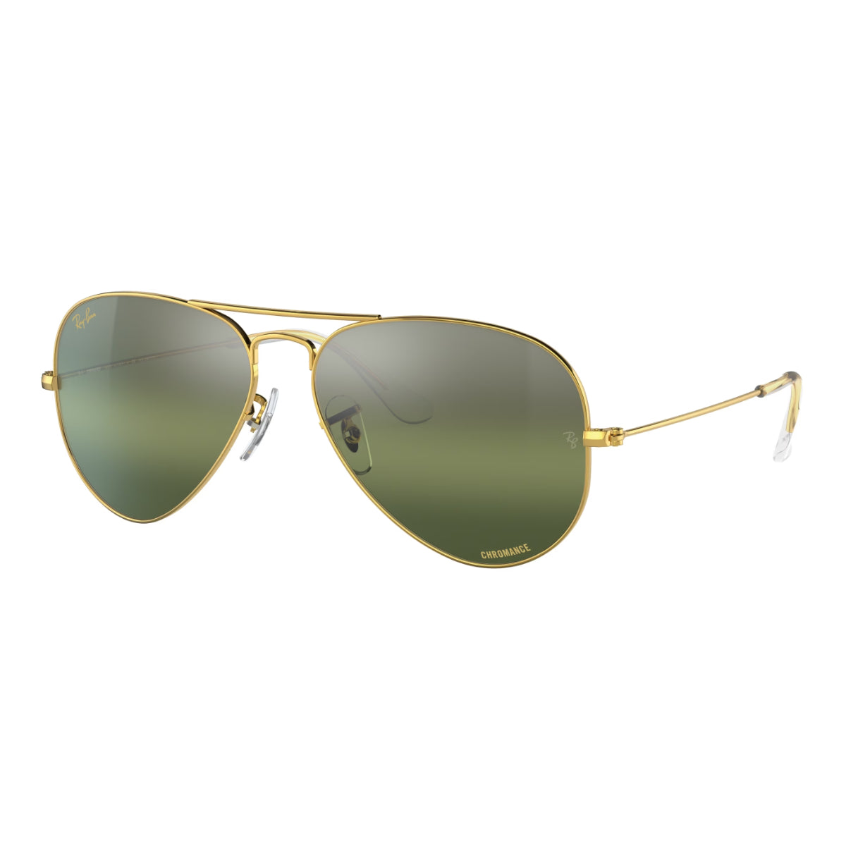Óculos de sol RayBan RB3025 58/14 135 CHROMANCE Aviator grande em metal