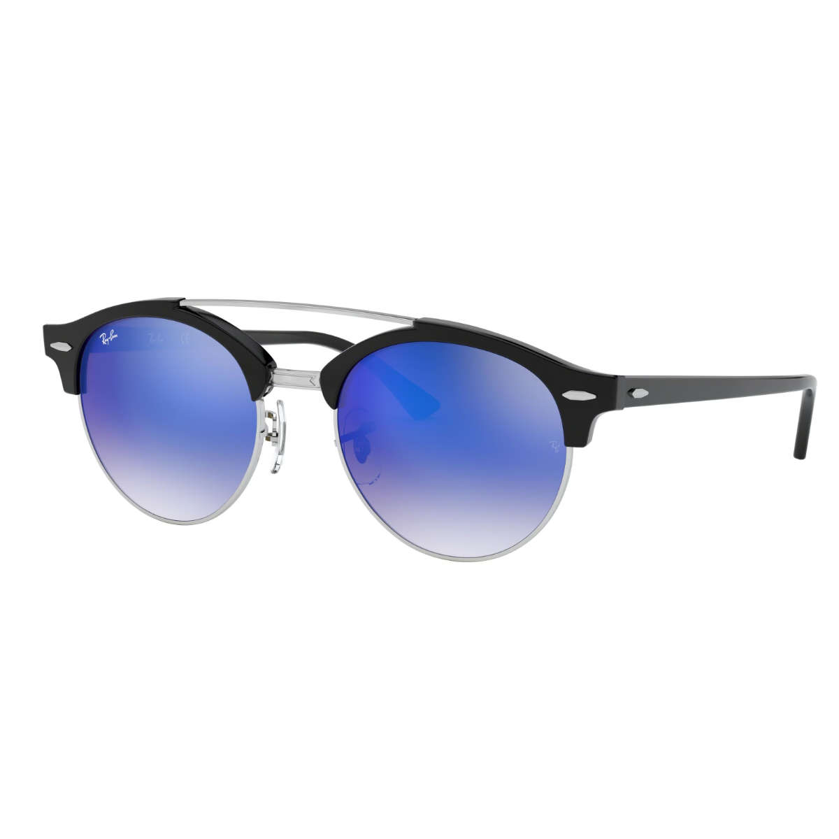 Óculos de sol RayBan RB4346 Clubround Doublebridge 51/19 145