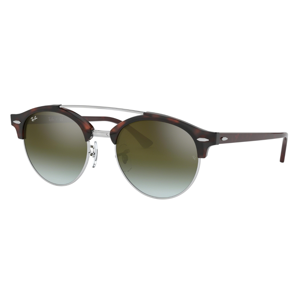 Óculos de sol RayBan RB4346 Clubround Doublebridge 51/19 145