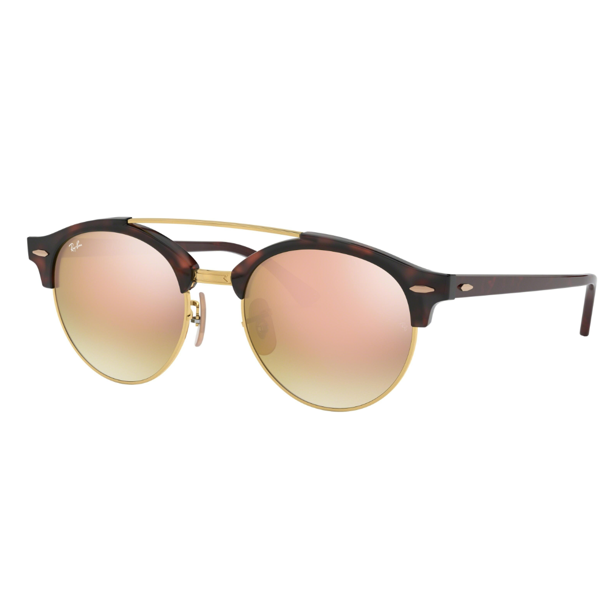 Óculos de sol RayBan RB4346 Clubround Doublebridge 51/19 145