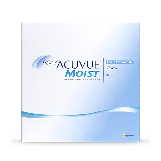 Acuvue Moist Pack para Astigmatismo de 1 dia com 90 lentes de contacto